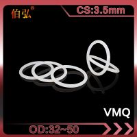 Silikon Warna Putih 5 PCS/lot Silicone/VMQ O-Cincin CS3.5mm OD32/33/34/35/39/40/44/45/50Mm Karet O Ring Seal Cincin Gasket Mesin Cuci