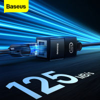 Baseus ส่วนต่อส่วนขยายเครือข่ายอีเธอร์เน็ตสำหรับ Cat7 Cat6 Cat5หัวเชื่อมต่อ RJ45กิกะบิตตัวเมียสายเคเบิลอีเทอร์เน็ตอะแดปเตอร์ตัวเมีย