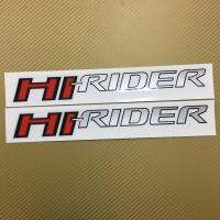 สติ๊กเกอร์ Hi-RIDER ติดข้างท้ายกระบะ  FORD RANIGER ปี 2012 สีบรอน ราคาต่อคู่