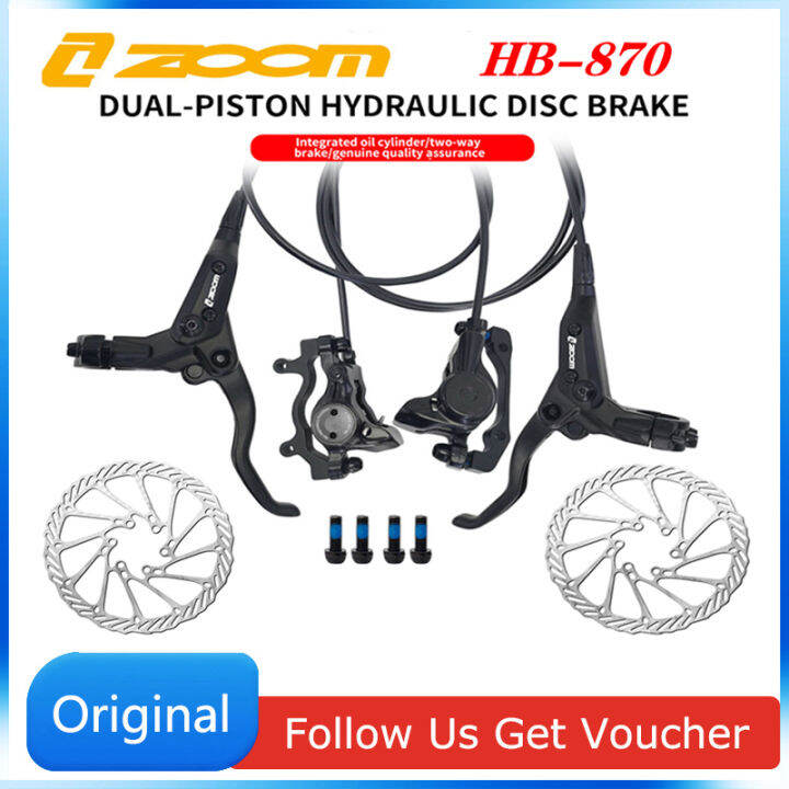 ZOOM HB870 HB875 2 Pistons Bicycle Hydraulic Brake Mountain Bike Disc