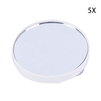 Sjqgqx Portable Makeup 5X 10X Magnifying Cosmetic Round Mirror with Two Suction Cup