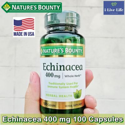 สารสกัดเอ็กไคนาเซีย Echinacea 400mg 100 Capsules - Natures Bounty