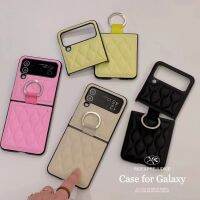 เคสโทรศัพท์หนังป้องกันไฮเอนด์แฟชั่นหรูหราสำหรับ Samsung Galaxy Z Z Flip 4