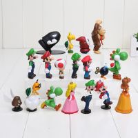 โมเดลฟิกเกอร์ PVC รูปการ์ตูน Super Mario Bros Toys Yoshi พีช เจ้าหญิง luigi Odyssey ลา คิงคอง