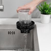 High Pressure Bar Kitchen Cup Cleaner Automatic Cup Washer Faucet Glass Rinser For Kitchen Sink Glass Rinser Cleaning Sink Acces