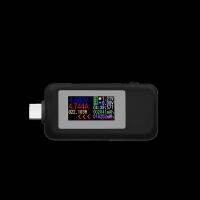 10 In 1 DC Type-C USB Tester ปัจจุบัน4-30โวลต์แรงดันมิเตอร์ Timing แอมมิเตอร์ดิจิตอลตัดไฟแสดงสถานะธนาคารชาร์จ