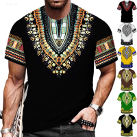 2023 NEW Casual Short Sleeved T-shirt with African Dashiki Pattern, Retro Style, Summer Fashion, Suitable for Both Men And Women. fashion t-shirt