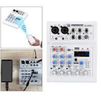 Multifunctional 4CH 5V Bluetooth Audio Mixer Mixing Console US Plug