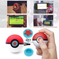 Silicone Thumb Grips Cover Cap Lid Shell Stick Joystick for Nintendo Switch Poke Ball Plus Pokeball NS Controller - Red Super Star Mario Print - Blue จุกซิลิโคน ครอบปุ่ม อนาล็อก ลายดาวมาริโอแดง/ฟ้า