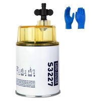 Fuel Filter Water Separator with Clear Bowl Assembly Replacement for Marine Outboard Motor Replace S3227