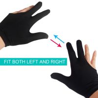 1PC Absorbent Billiard Gloves Three Fingers Left Right Hand Billiard Cue Shooter Glove