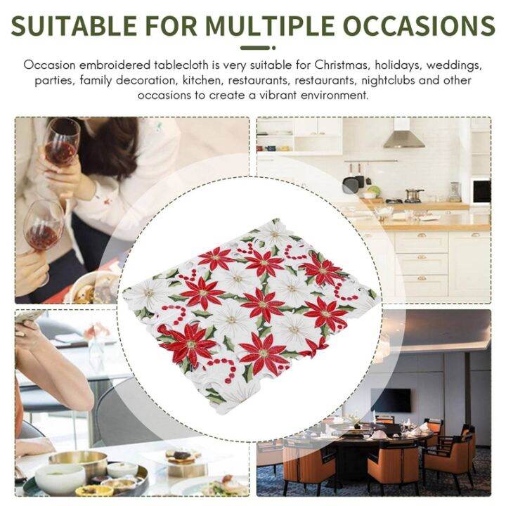 christmas-embroidered-table-runner-luxury-holly-poinsettia-table-runner-for-christmas-decorations-15-x-70-inch