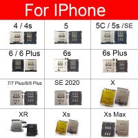 ถาดใส่ซิมการ์ดอะแดปเตอร์เต้าเสียบสำหรับ Iphone X Xr Xs Max 8 7 6S 6 Plus 5S 5c 5 4S Se เครื่องอ่ายซิมที่ใส่ช่องเสียบบัตรเฟล็กซ์ริบบอน
