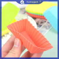? Homepet 12ชิ้นถ้วยซิลิโคนใช้ซ้ำได้ถ้วยคัพเค้กมัฟฟินถ้วยแม่พิมพ์เค้ก