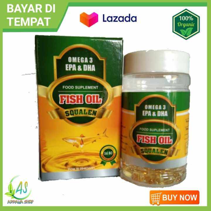 Omega 3 Squalen Minyak Ikan Plus Fish Oil Plus Dha Dan Epa 80 Kapsul