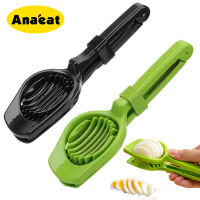 Anabeat 1ชิ้น Dapur Alat Memasak Keluli Tahan Karat Ur Cendawan Buah Slicer dengan Pengan Panjang