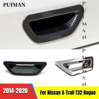 ABS โครเมียมสำหรับ Nissan X-Trail X Trail T32 Rogue 2014-2019 2020ชามประตูท้ายรถอุปกรณ์รถยนต์ฝาครอบตัดแต่งอุปกรณ์ตกแต่ง