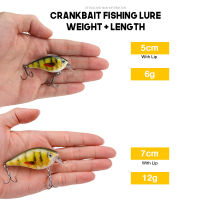 【cw】VTAVTA 5cm7cm Crankbaits Fishing Lure Floating Wobblers for Pike Black Minnow Lures for Fishing Artificial Bait Fishing Tackle
