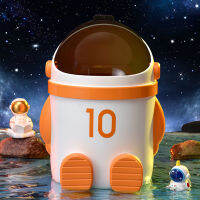 NICERIO ถังขยะกับ Lid Cartoon Spaceman Design กระดาษขยะถังขยะถังขยะถังขยะกระป๋อง