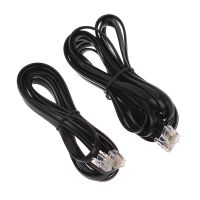 ‘；【-【=】 RJ11 RJ12 6P6C Data Cable, Male To Male Modular Data Cord Straight Wiring Pinout Telephone Handset Voice Extension Cable