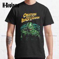 Retro Vintage Creature From The Black Lagoon Classic T-Shirt Funny Art Streetwear Cartoon Tee Xs-5Xl Unisex Digital Printing