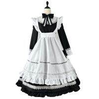 Classical Maid Costumes Anime Cosplay Japanese Kawaii Party Dress Plus Size White Apron Maid Outfits Carnival Schoolgirl Uniform