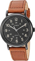 Timex Mens TW2T30500 Weekender 40mm Brown/Black Two-Piece Leather Strap Watch