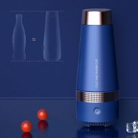 Portable USB Fast Cooling And Heating Cup Home Car Constant Temperature Travel Mugs Insulated Car Mugs In Blue