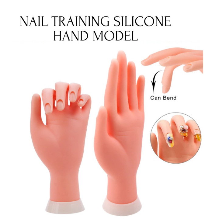 Silicone Female Hand Model 1PC Manicure Practice Hand Display