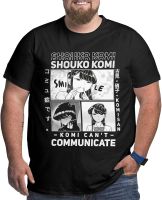 Anime Komi Cant Communicate Big Size T Shirt Mens Summer Cotton Tee Comfort Round Neckline Short Sleeve T-Shirts