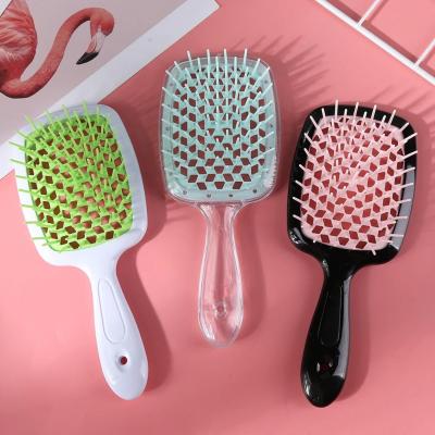 【CW】Wide Teeth Air Cushion Combs Women Scalp Massage Brush Hollow Grid Comb Dry Wet Detangling Brush Scalp Massage Hair Styling Comb