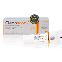 (วันหมดอายุ 5/10/23) Clenascar C Gel 7 g **หลอดส้ม** สูตรเดียวกับ Dertmatix Ultra คลีนาสการ์ ซี ซิลิโคนเจล เรียบเนียน