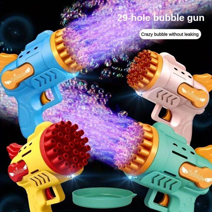 29 Hole Aircraft Bubble New Bubble Toys Gatling Bubble Machine Children ...