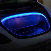 4 Colors Car Front Trunk Frunk LED Surround Lighting Strip Kits 12-16V Decorative Light Replacement for Tesla Model 3/Y 2021