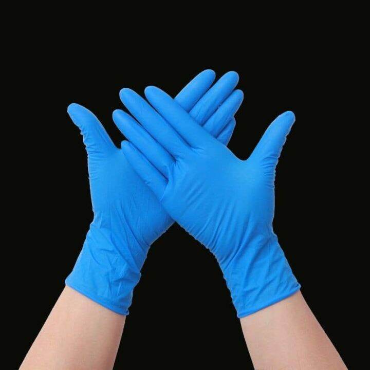 tattoo gloves BLUE Black Pink GLOVES disposable plastic gloves Blue