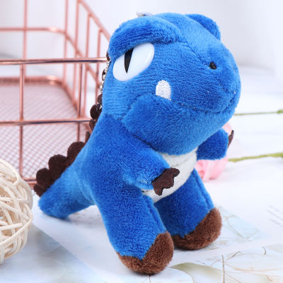 JIANG 12CM Dinosaur Pendant T-Rex Plush Toy Keychain Pendant Plush Stuffed Toy Doll