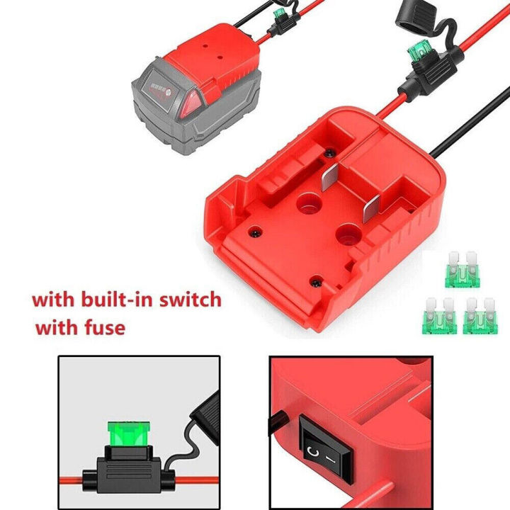 1-battery-adapter-3-built-in-switch-5-dock-holder-7-power-tool-9-conversion-1-battery-adapter-2-fuse-3-built-in-switch-4-milwaukee-18v-5-dock-holder-6-12awg-7-power-tool-8-electrical-9-conversion-10-s