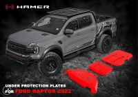 กันแคร้ง สำหรับ  FULL UNDER PROTECTION PLATES FOR FORD RANGER RAPTOR 2022+ (สนใจติตต่อสอบถามเพิ่มเติมก่อนกดสั่งซื้อ )