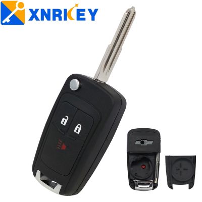 XNRKEY 3 Button Remote Car Key Shell Case Fob for Chevrolet Spark Replacement Flip Remote Key Cover