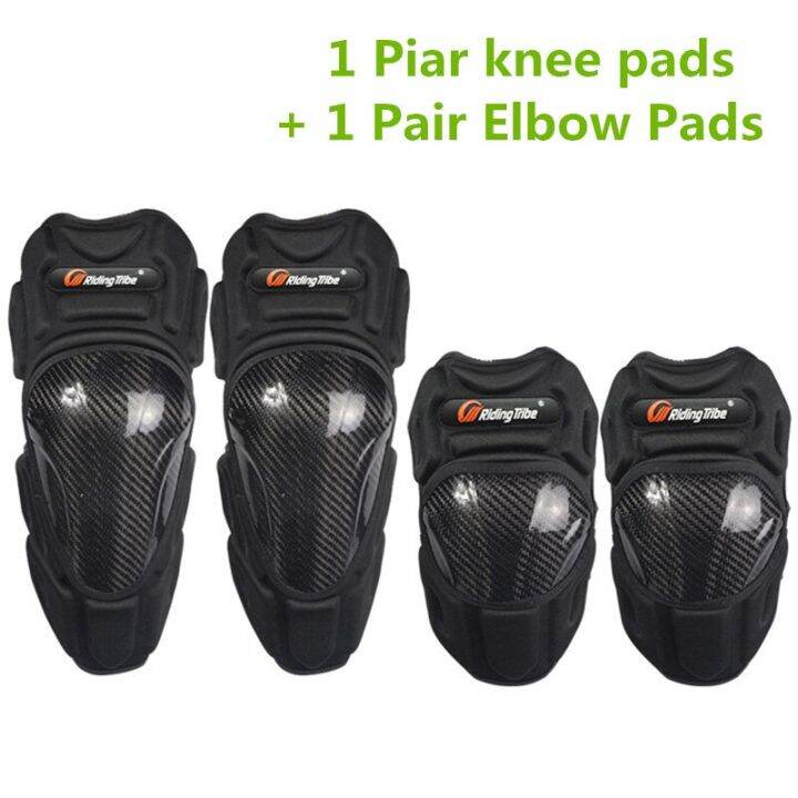 kneepads-elbowpads-motorcycle-protective-gear-carbon-fiber-breathable-warm-anti-collision-rider-body-elbow-and-knee-pads-hx-p18-knee-shin-protection