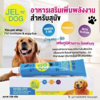 JEL DOG อาหารเสริมเพิ่มพลังงานสำหรับสุนัข บำรุงขน-ผิว เสริมสร้างภูมิต้านทาน โรคต่างๆ ขนาด 100 กรัม โดย yes pet shop