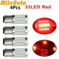 4X สีแดง bay15d 1157 33-smd หลอดไฟ LED เลี้ยวหางเบรกหยุด 12V