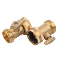 Garden One-way Ball Valve American Brass Garden Hose Straight-through Connector with Switch 3/4 Threaded Water Pipe Connector