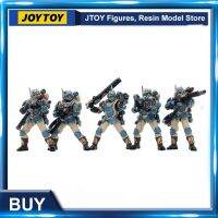 JOYTOY 1/18ตุ๊กตาขยับแขนขาได้ Astra Militarum Temestus Scions Squad (5ชิ้น/เซ็ต) Gratis Ongkir ของขวัญอนิเมะแบบทหาร