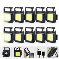 1-10PK Mini Flashlight LED Work Light Multifunction Led Lantern High Power LED Flashlight Fishing Light Attractor Corkscrew Lamp