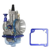 Motorcycle Carburetor PWK 21 24 26 28 30 32 34 mm For Keihin Koso OKO YZ85 Power Jet 2T 4T Blue Transparent Cover Bowl