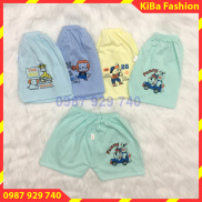 Set 5 chiếc quần đùi quần chục cotton cho bé Trai Gái 3-12kg - ảnh thật