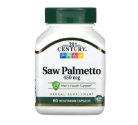 21st Century Saw Palmetto 450 mg 60 Vegetarian Capsules