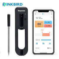 INKBIRD เครื่องวัดอุณหภูมิบาร์บีคิวแบบลวดอย่างแท้จริง Tempwise TNT-11-B บลูทูธเครื่องวัดอุณหภูมิเนื้อสัตว์ไร้สายดิจิตอลเทอร์โมมิเตอร์อาหารสำหรับโซส์ไวด์ย่างเตาอบที่มีการตรวจสอบและ IP67กันน้ำ