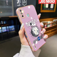 เคส JIUMOO สำหรับ Tecno Spark Go 2020 Spark ไป2021 Spark 6 Go เคสลายตัวท้องฟ้าใหม่กรอบพื้นผิวขอบสี่เหลี่ยมเคสนิ่มซิลิกาเจลกันกระแทกเคสมือถือรวมทุกอย่างฝาครอบป้องกันเลนส์กล้องถ่ายรูป